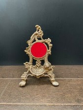 Vintage / Antique Victorian Art Nouveau brass pocket watch display easel, 1920's