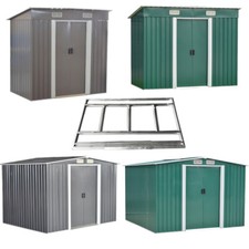 Metal Garden Shed 6 X 4, 8 X 4, 8 X 6, 8 X 10 Garden Storage WITH FREE BASE New