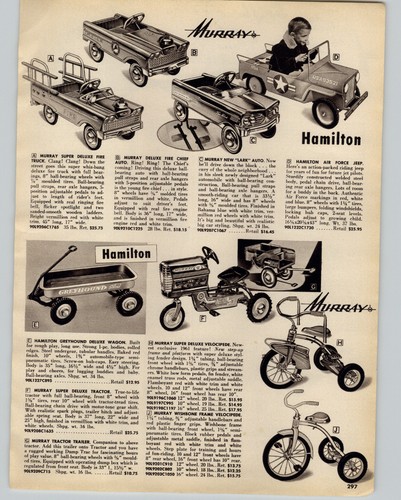 1961 paper murray - toy, pedal