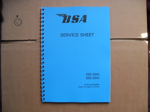 Bsa workshop manual for - workshop,