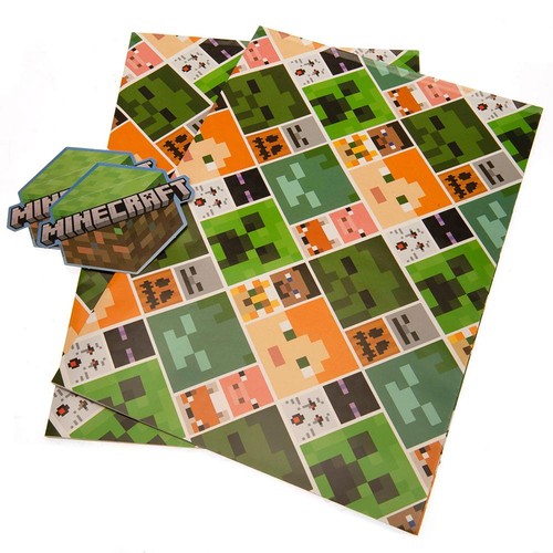 Minecraft gift wrap - minecraft,