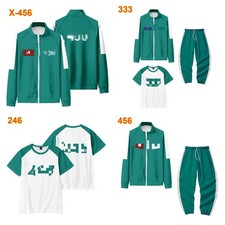 Kid Adult Jacket Pant Squid 2 Survival Game Cosplay Costume Tracksuit