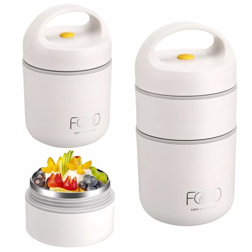 Hot food flask stainless steel - hot,