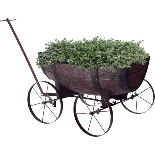 Garden half barrel - garden,