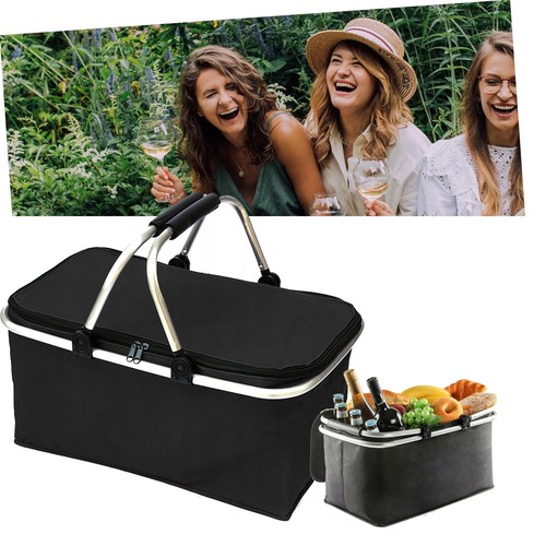 Picnic basket foldable lunch - foldable,