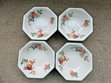 Johnson Brothers  Fresh Fruit Cereal Soup Bowls 7" Wide Octagon Shape