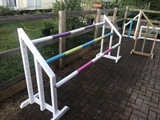 Colourful show jumps - jumps, hunter
