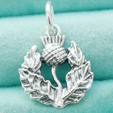 925 sterling silver - 925, thistle