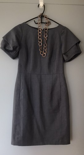 Jesire grey dress - with, puff