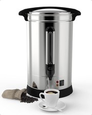18L Commercial Coffee Urn 120-Cup Percolator Coffee Stainless Steel Coffee Maker