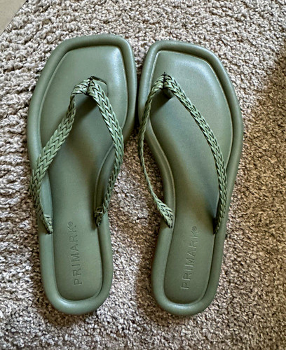 Primark green braided strap - green,