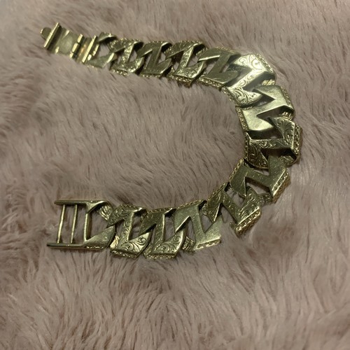 9ct gold link bracelet 40g - 9ct,