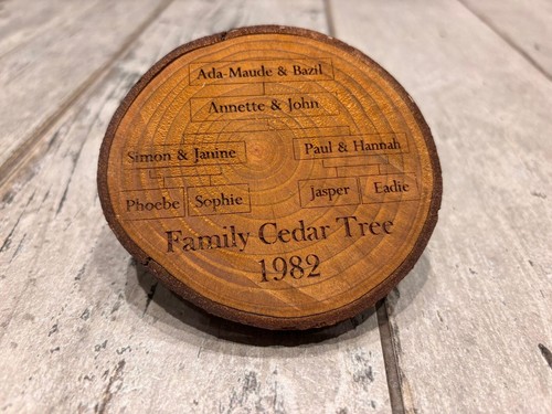 Bespoke engraved family - family, tree