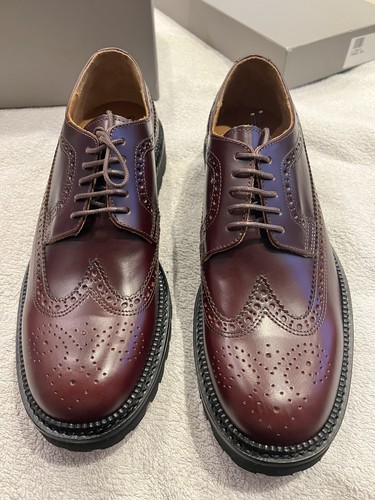 Men burgundy brogues - men's,