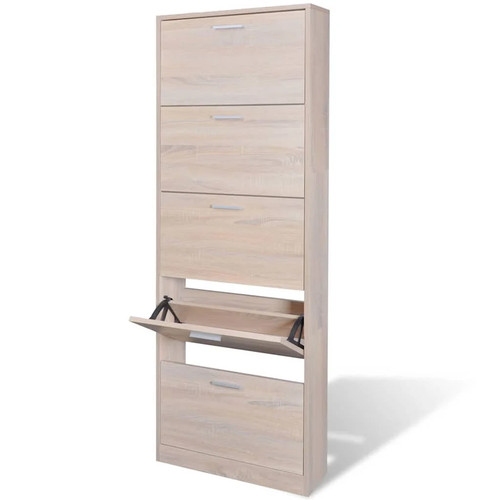 Modern wooden tall entryway - modern,