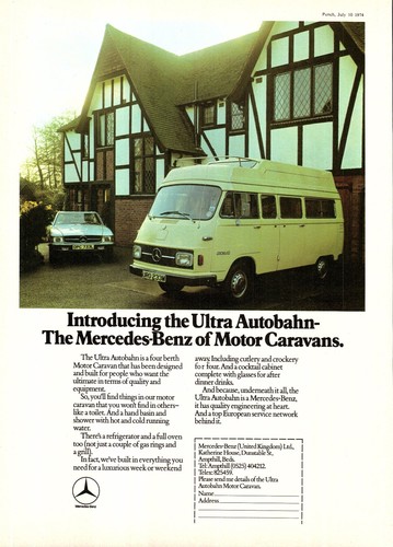1974 advert for mercedes - 1974,