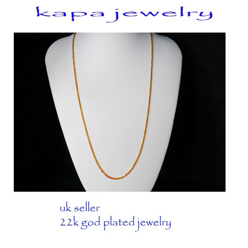 Gold chain men women inch - gold, women's