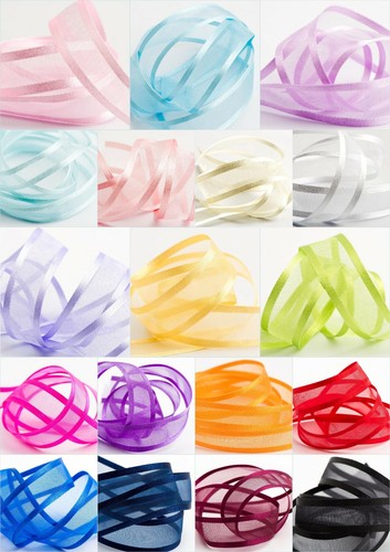 Organza ribbon satin edge - ribbon,
