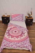 Purple White Aztec Boho Single