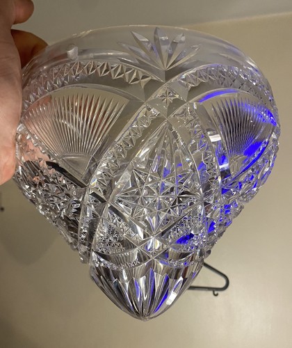 Vintage cut crystal glass - cut,