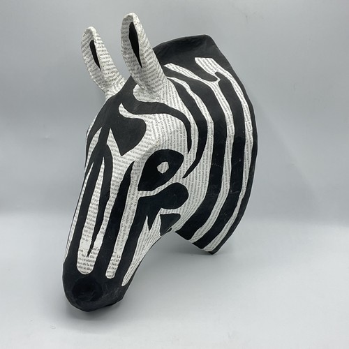 Zebra head wall - sculpture, art