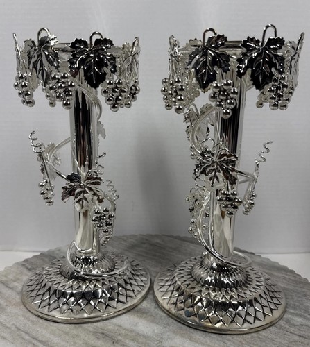 Silverplate candlesticks - silverplate,