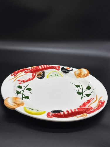 Vintage majolica seafood - majolica,