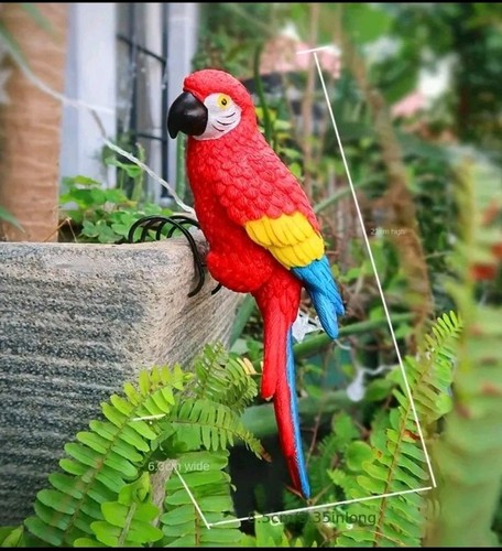 Parrot macaw plant pot - parrot, pal