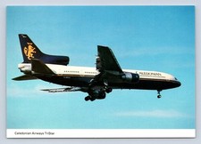 CALEDONIAN AIRWAYS LOCKHEED TRISTAR L-1011 VINTAGE AIRCRAFT POSTCARD AIRLINE BA