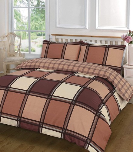 Logan reversible check duvet - logan,