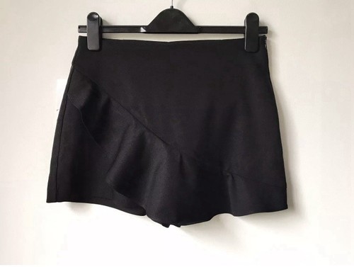 Zara black skort skirt size - black,