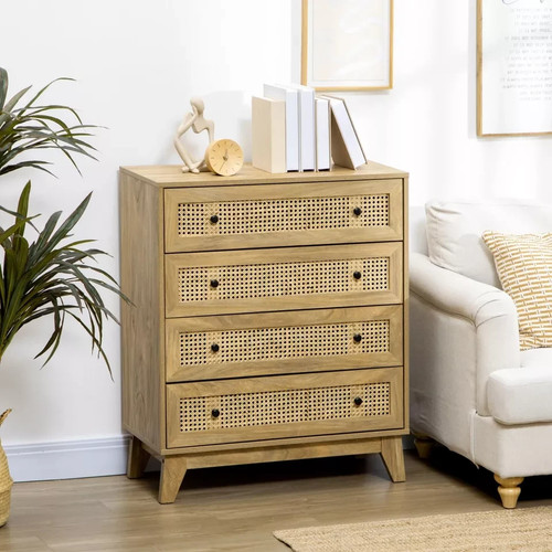 Rattan chest drawers 4 - chest,