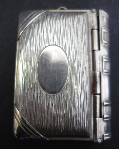 Antique silver plate - plate, book