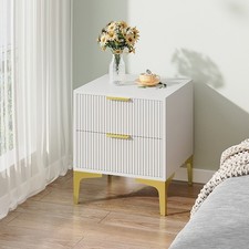 Modern White Bedside Table
