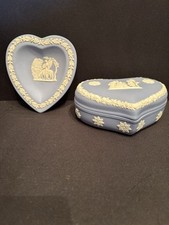Wedgwood Blue Jasperware duo-