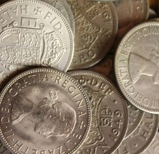Half crown coins - crown, old
