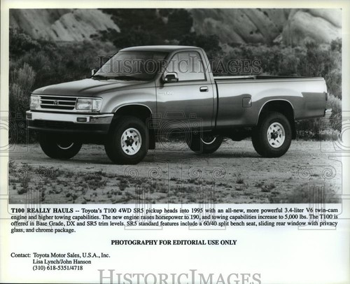 1995 press photo toyota t100 - press,