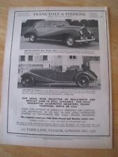 FRANK DALE & STEPSONS ROLLS