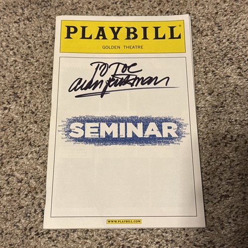 Alan rickman signed seminar - alan,