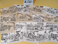 Southwold Express Postcards X 18 - Humour / Trains / Rail / Cartoon  (2292)
