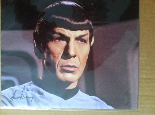 Signed leonard nimoy 8x10 - nimoy,