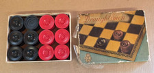Vintage JLR Ltd Draughtsmen Bakelite Draughts Board Game complete