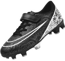 VLOOKST Boys' Football Boots Astro Turf Trainers Kids Girls Spikes Football Shoe