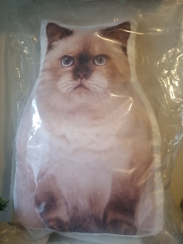 Cat shaped cushion handmade - cat,