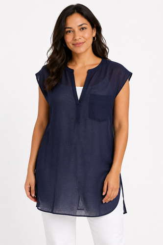 Tunic top 12 navy - tunic,