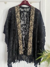 Gold Sequin Embellished Black