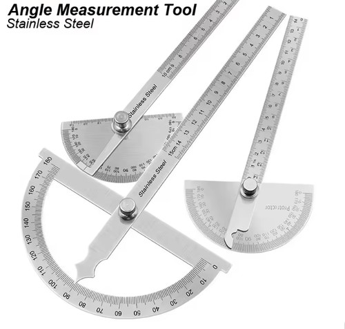 Stainless steel protractor - steel,