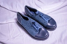 Blue Leather  Shoes Size EU 39
