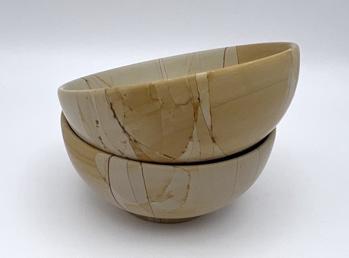 Pair mini teak sandstone - pair,