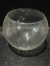 Extra Large Clear Round Glass Fish Bowl Flower Vase Ref CS1